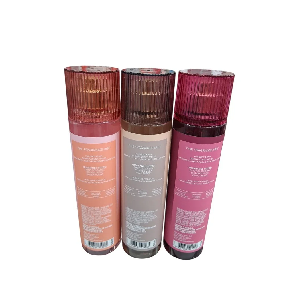 Limited Edition Bath & Body Works 3 pcs Bundle of Musk‎ Aroma Warm Fresh Fruity